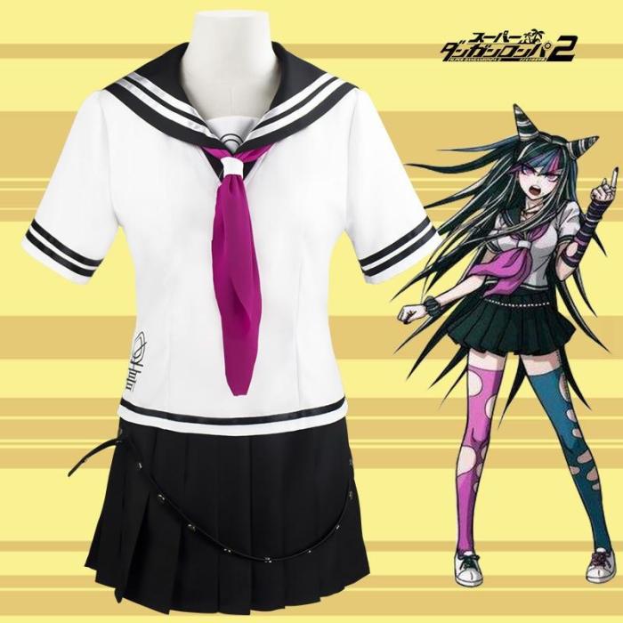 High Quality Super Danganronpa 2 Mioda Ibuki Cosplay Costumes School Uniform Halloween Party Sailor Uniform Jk Uniform