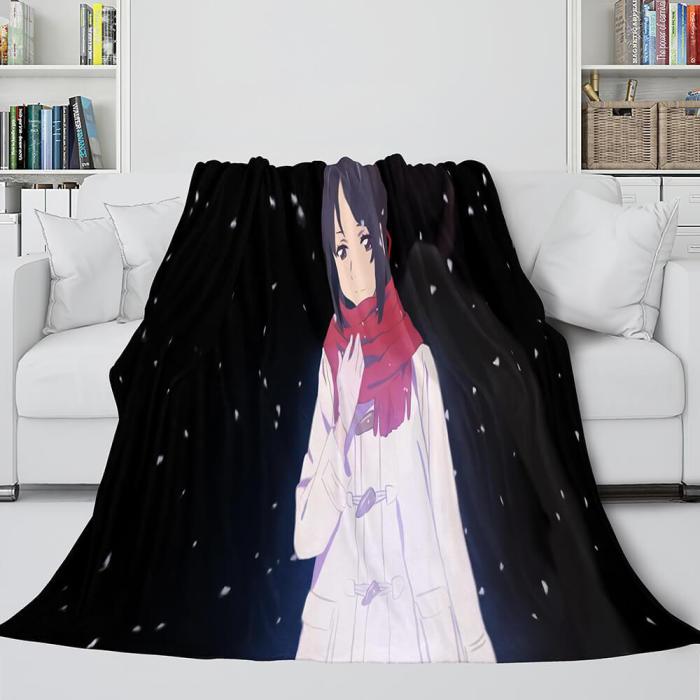 Kimi No Na Wa Cosplay Flannel Blanket Throw Comforter Bedding Sets