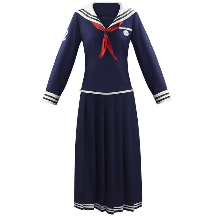 High Quality Super Danganronpa Toko Fukawa Cosplay Costume School Uniform Halloween Party Cosplay Uniform (Top + Skirt + Scarf)