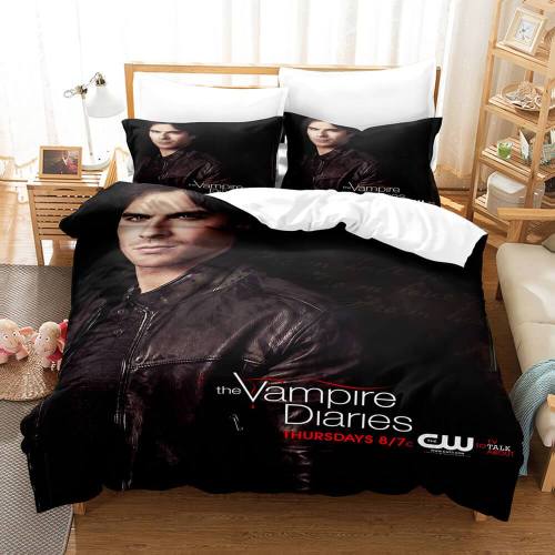 The Vampire Diaries Cosplay Bedding Set Duvet Cover Comforter Bed Sheets