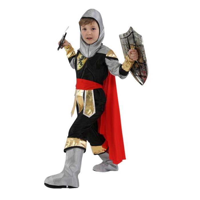 Halloween Party Kids Children Roman Warrior Soldier With Shoes Cover Cloak Belt Stage Performance Costume Boys No Weapon