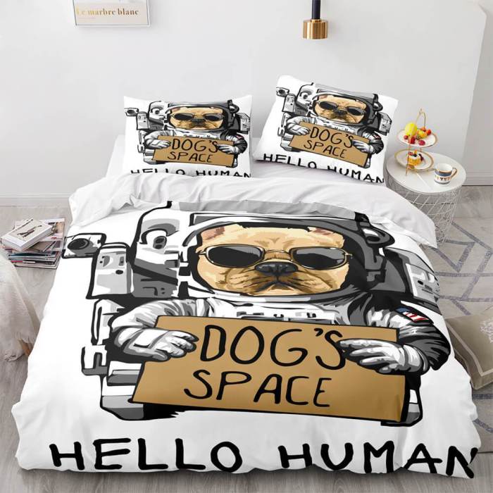 Space Astronaut Bedding Set Duvet Cover Comforter Bed Sheets