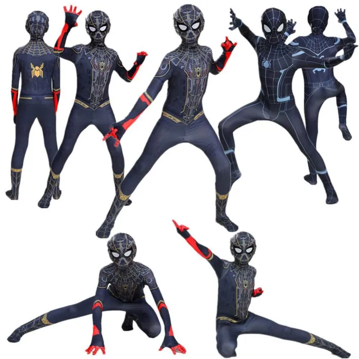 Kids Spider-Man No Way Home Peter Parker Jumpsuit Cosplay Costume