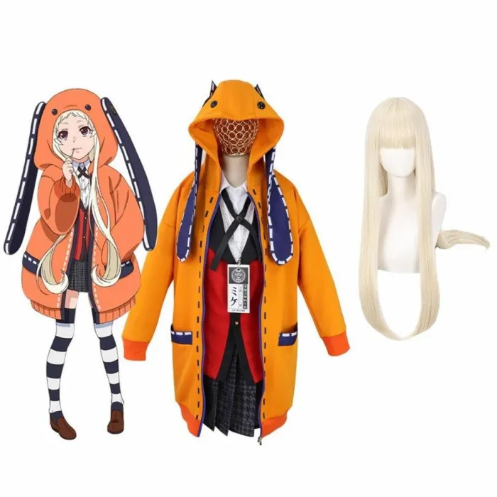 Anime Kakegurui Yumeko Jabami Kakegurui Twin Uniform Cosplay Costumes Halloween Girls Clothes Women Suits