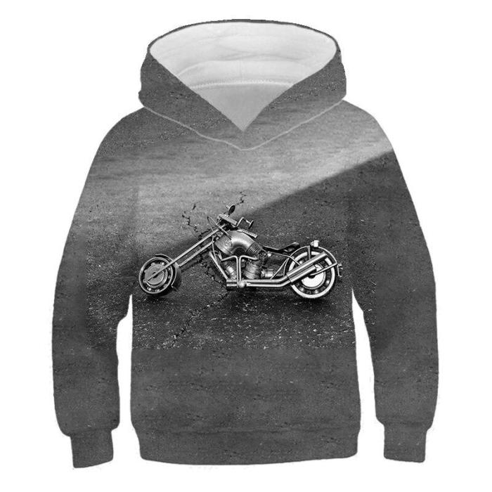 Children Harajuku Cartoon Little Car Bus Hoodies Funny Baby Clothes Boy/Girl 3D Hoodie Sweatshirts Kids Clothes