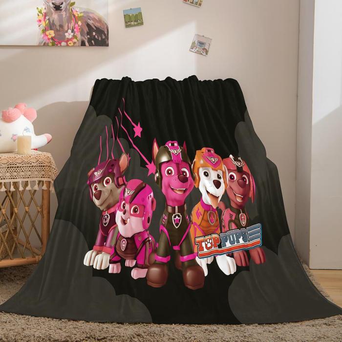 Paw Patrol Flannel Fleece Throw Cosplay Blanket Halloween Comforter Sets