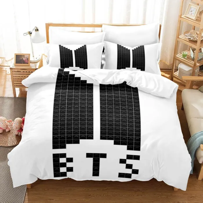 Bts Cosplay 3 Piece Bedding Sets Duvet Covers Bed Sheets