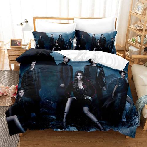 The Vampire Diaries Cosplay Bedding Set Duvet Cover Comforter Bed Sheets