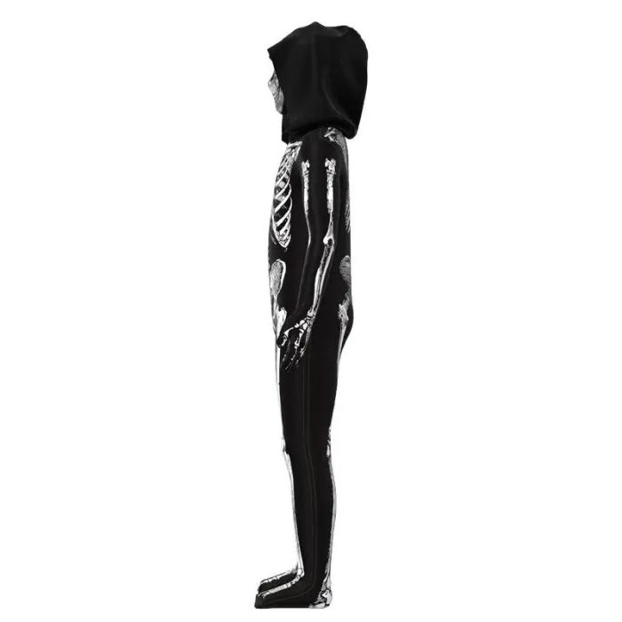 Halloween Kids Adult Skeleton Skull Costumes Scary Zombie Cosplay Jumpsuit