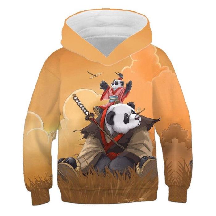 Baby Girls Clothes Cute Panda 3D Print Hoodies Kids Sweatshirts Hoodie Sweater For Children Outwfits Baby Boys Long Tops