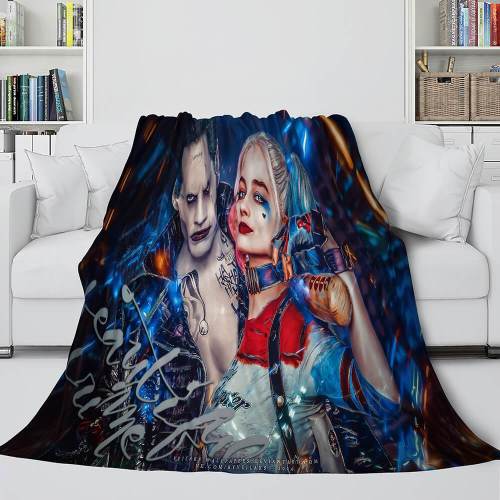 The Suicide Squad Flannel Fleece Throw Cosplay Blanket Comforter Set