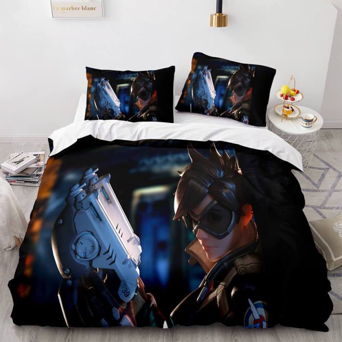 Game Overwatch Cosplay Bedding Set Duvet Covers Comforter Bed Sheets