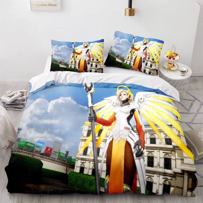 Game Overwatch Cosplay Bedding Set Duvet Covers Comforter Bed Sheets