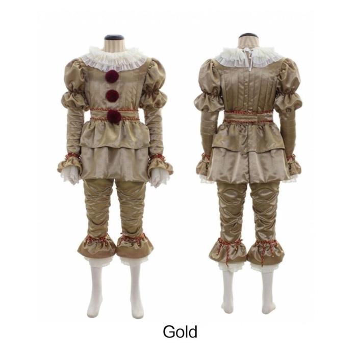 Pennywise Costume Halloween Costume Stephen King'S It Adult Party Men And Women Fancy Halloween Outfit Suit Clown Costume