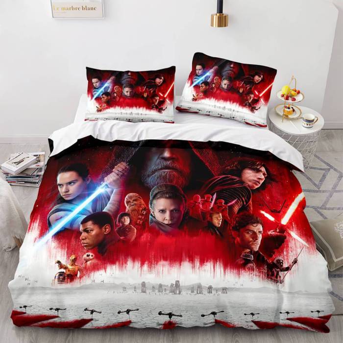 Star Wars Cosplay Bedding Set Duvet Cover Comforter Bed Sheets