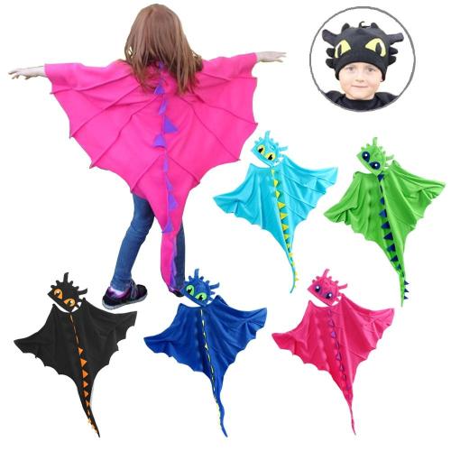 Dragon Costume Cloak With Hat Toothless Dragon Costume Cape Halloween Costumes Cosplay Dinosaur Costume
