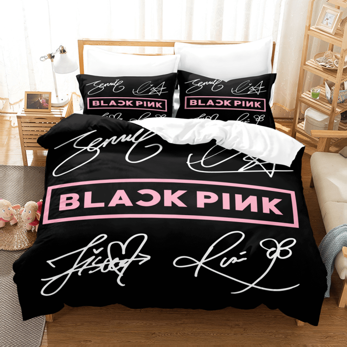 Blackpink Cosplay Comforter Bedding Set Duvet Covers Sets Bed Sheets