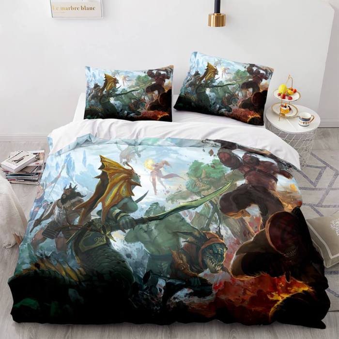 Dota Cosplay Bedding Set Quilt Duvet Covers Comforter Bed Sheets