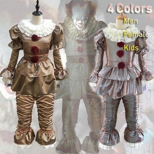 Est Stephen King'S It Pennywise Halloween Costume Cosplay Halloween Party The Clown Halloween Outfit (Men & Female & Kids)