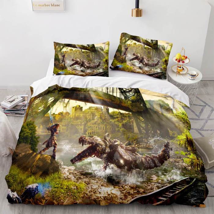 Horizon Zero Dawn Bedding Set Quilt Duvet Covers Comforter Bed Sheets