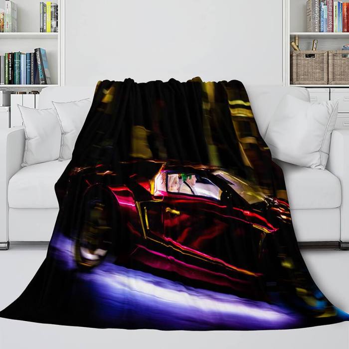 The Suicide Squad Harley Quinn Flannel Fleece Throw Cosplay Blanket