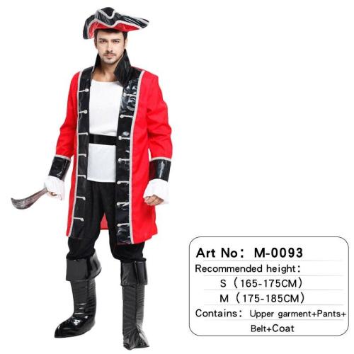 Halloween Costumes Adult Man Pirate Attached Hat Cosplay Christmas Carnival Party For Adult Women Man Dress Up