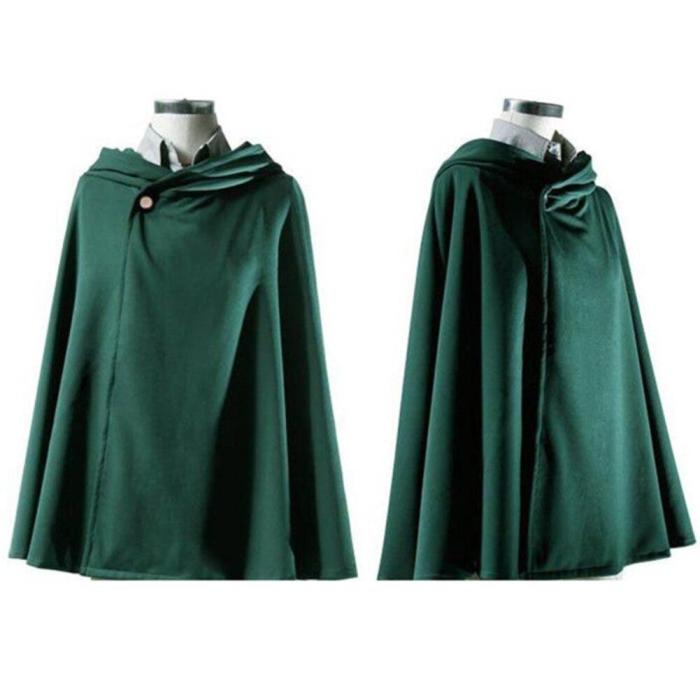 Attack On Titan Cloak Shingeki No Kyojin Scouting Legion Levi/Rivaille Cosplay Costume Anime Cosplay Cape Mens Clothes Cloak