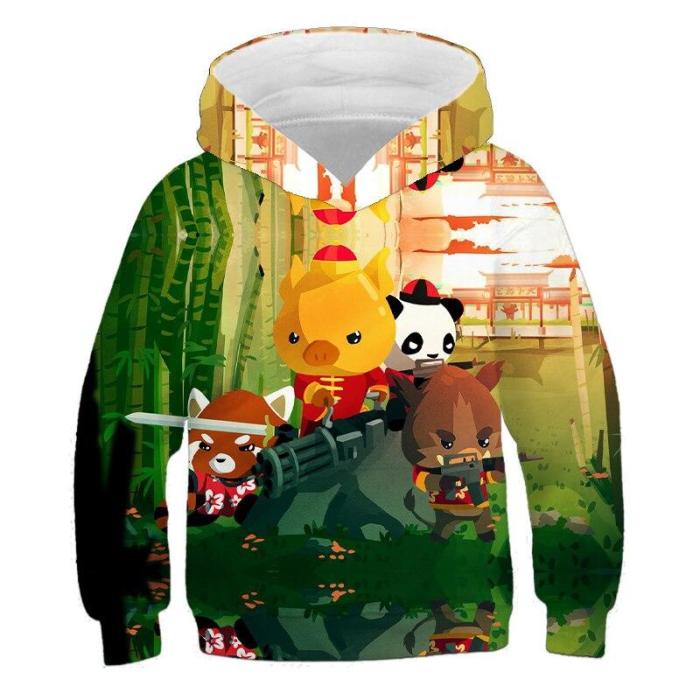 Cartoon Fox Animals  Fashion Boys Girls Hoodies 3D Printed Autumn Sweatshirt For Children Hoodie Super Kids Pullovers Outfit