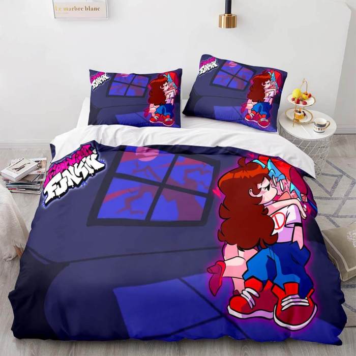 Friday Night Funkin Cosplay Bedding Sets Duvet Covers Bed Sheets