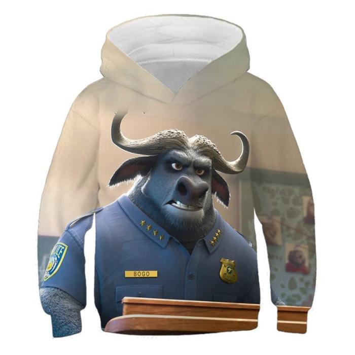 Kids Clothes Girls Cartoon Anime Rabbit Fox 3D Print Hoodies Children'S Clothing Fashion Hoodie Boys Autumn Sweatshirt With Hood