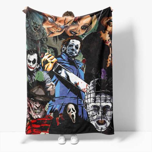 Horror Robe Flannel Blanket Fleece Throw Blanket Wrap Nap Bedding Sets