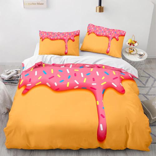 Fine Food Cosplay Bedding Set Duvet Cover Comforter Bed Sheets