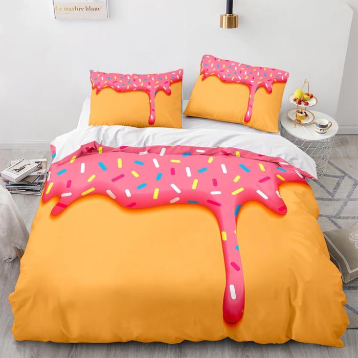 Fine Food Cosplay Bedding Set Duvet Cover Comforter Bed Sheets