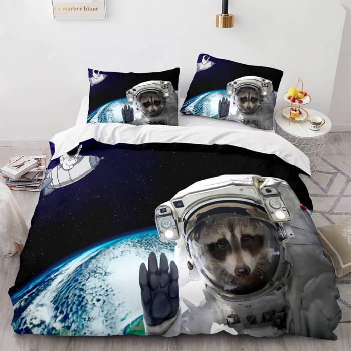 Space Astronaut Cosplay Bedding Sets Duvet Covers Comforter Bed Sheets