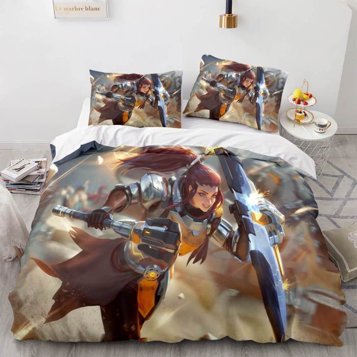 Overwatch Cosplay 3 Piece Bedding Sets Duvet Covers Bed Sheets
