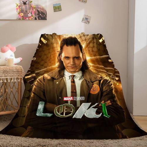 Loki Cosplay Blanket Flannel Throw Blanket Micro Fleece Plush Covers