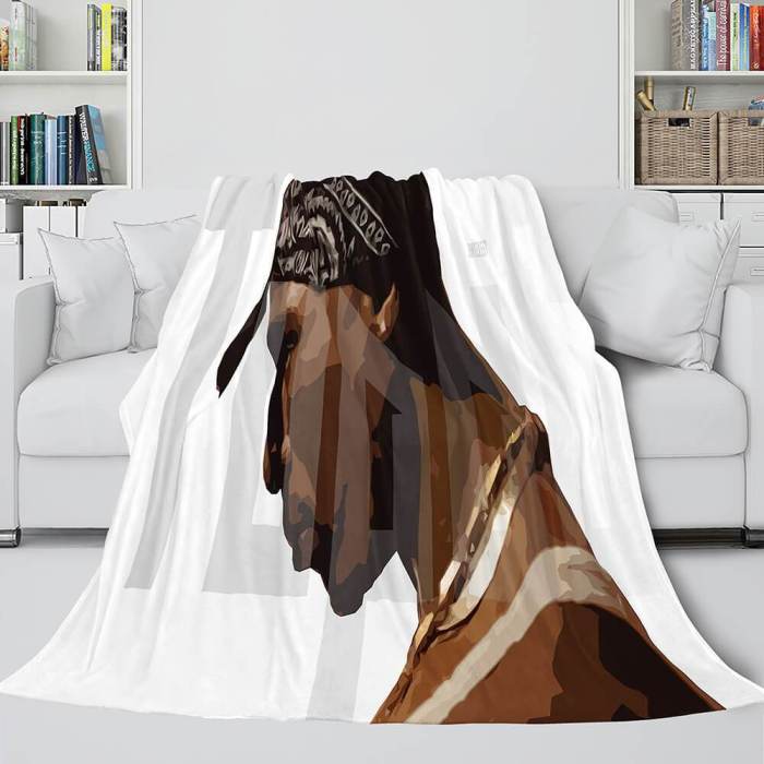 Tupac Amaru Shakur Flannel Blanket Fleece Throw Blanket Bedding Sets
