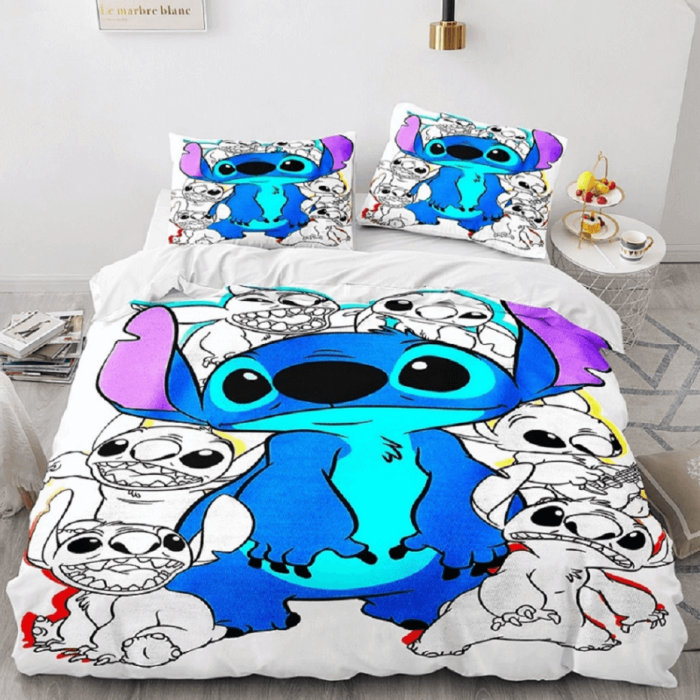 Lilo And Stitch Cosplay Comforter Bedding Set Duvet Covers Bed Sheets