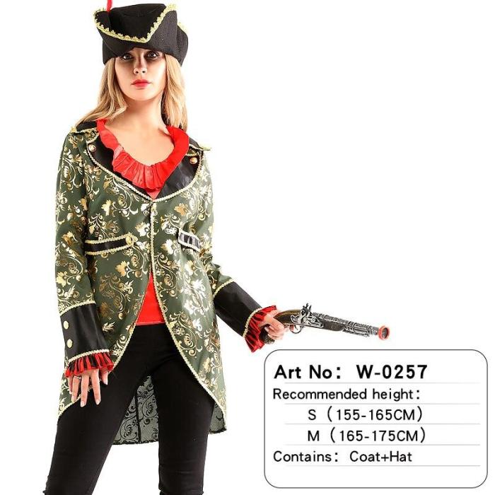 Halloween Women Skull Sexy Pirate Costume Adult Carnival Clothing Headwear Dress Birthday Party Performance Show