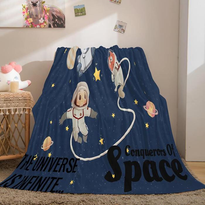 Conquerors Of Space Flannel Caroset Throw Cosplay Blanket Comforter Set