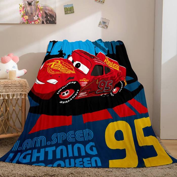  Cars 2 Flannel Fleece Throw Cosplay Blanket Comforter Set