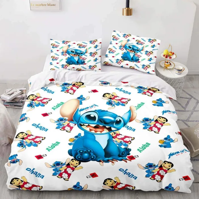 Lilo And Stitch Cosplay Comforter Bedding Set Duvet Covers Bed Sheets