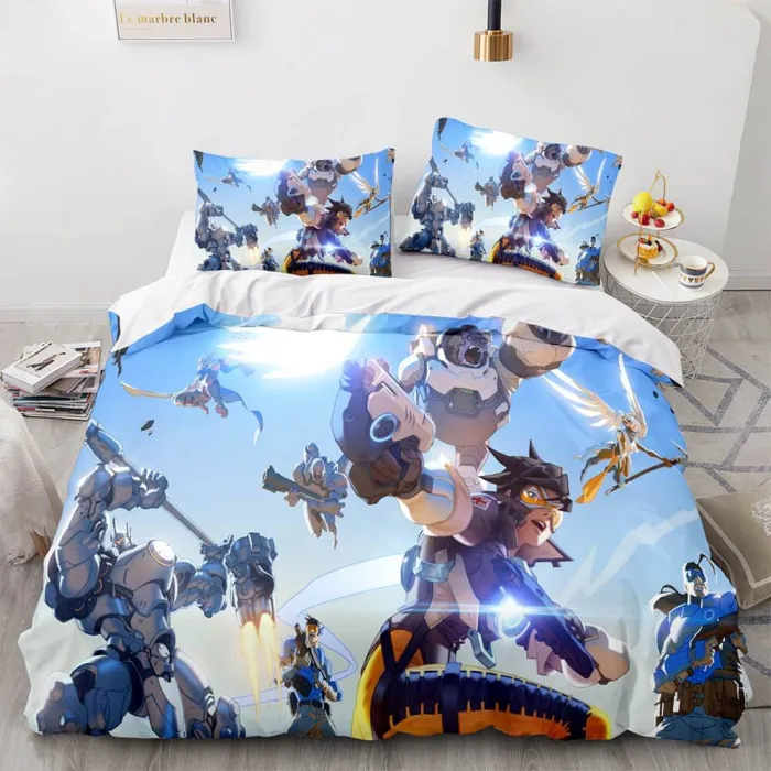 Ps4 Overwatch Cosplay Bedding Set Duvet Covers Comforter Bed Sheets