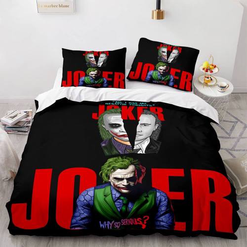 Joker Why So Serious Comforter Bedding Set Duvet Covers Bed Sheets