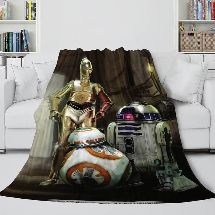 Star Wars Series Flannel Fleece Throw Cosplay Blanket Comforter Set