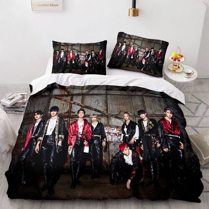 Jyp Stray Kids Cosplay Soft Bedding Sets Duvet Covers Bed Sheets