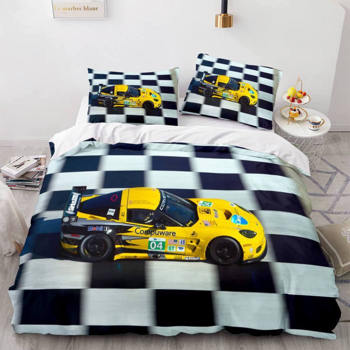 Sports Car Bedding Sets Race Car Duvet Covers Comforter Bed Sheets