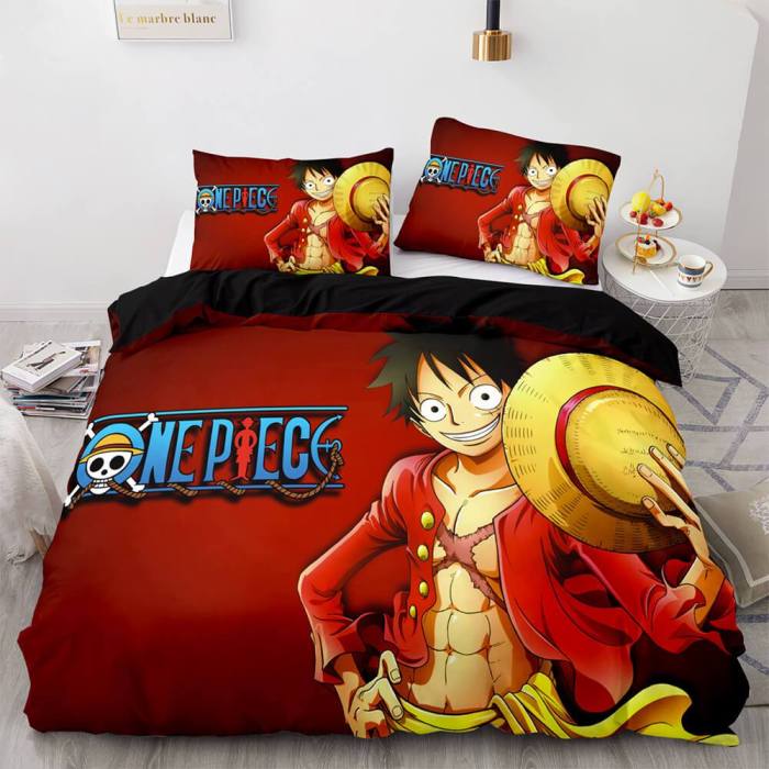 One Piece Cosplay Bedding Sets Duvet Covers Quilt Comforter Bed Sheets