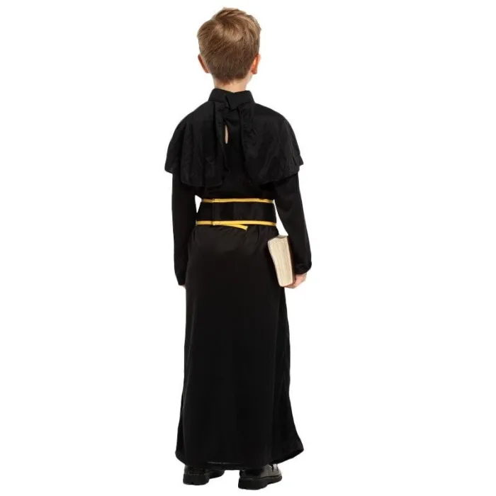 Halloween Medieval Missionary Cosplay Costumes For Father Children With Belt Costume Sets Carnival Cosplay Kids
