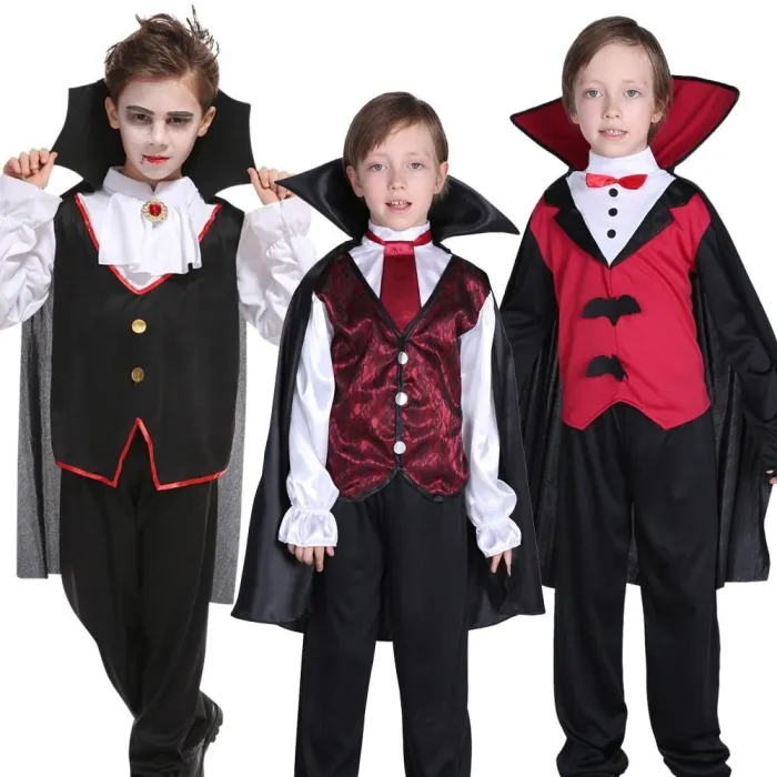 Halloween Purim Holiday Carnival Party Bat Vampire Costumes For Boy Girl Short Fantasia Infantil Anime Cosplay